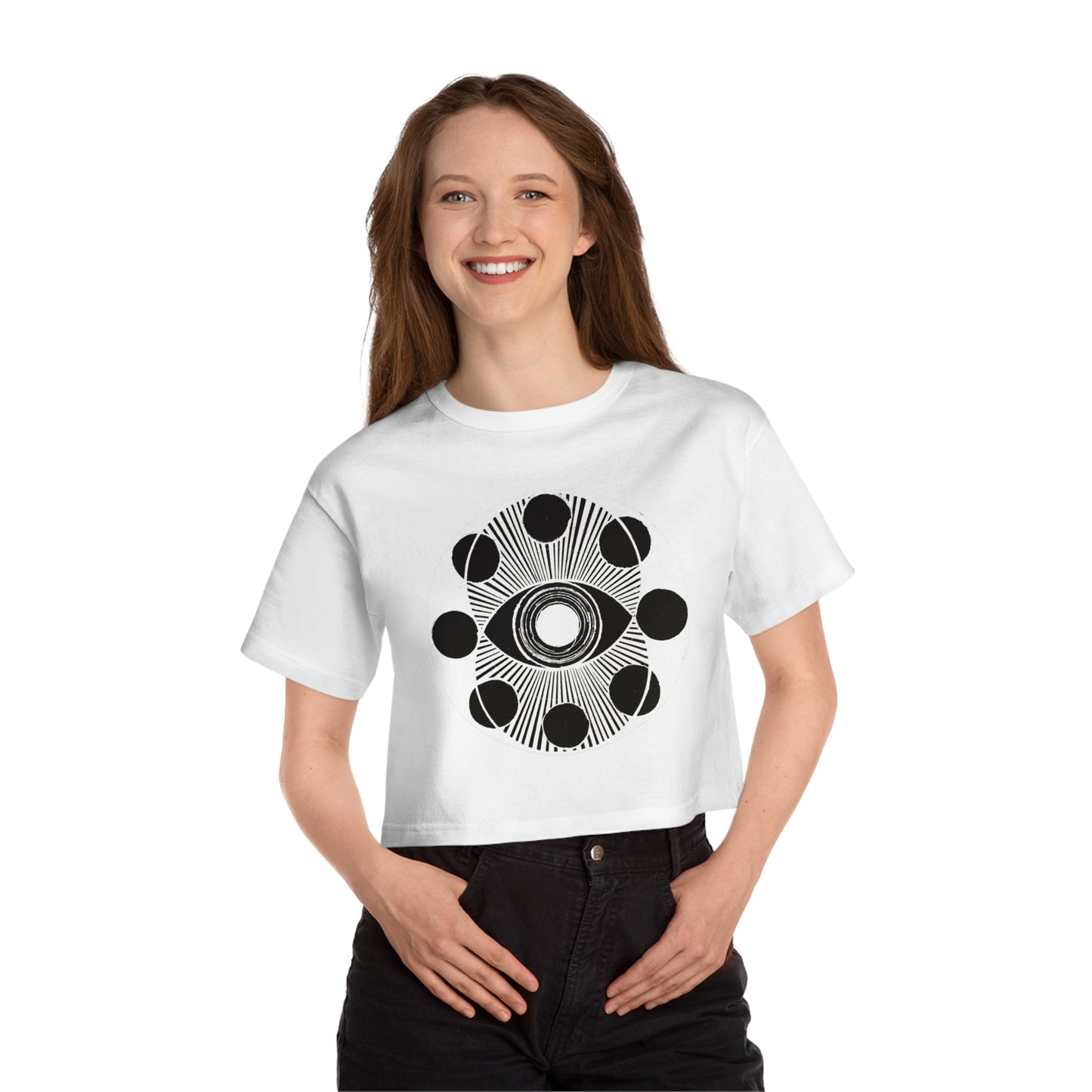DMB Sigil Cropped T-shirt white-on-black