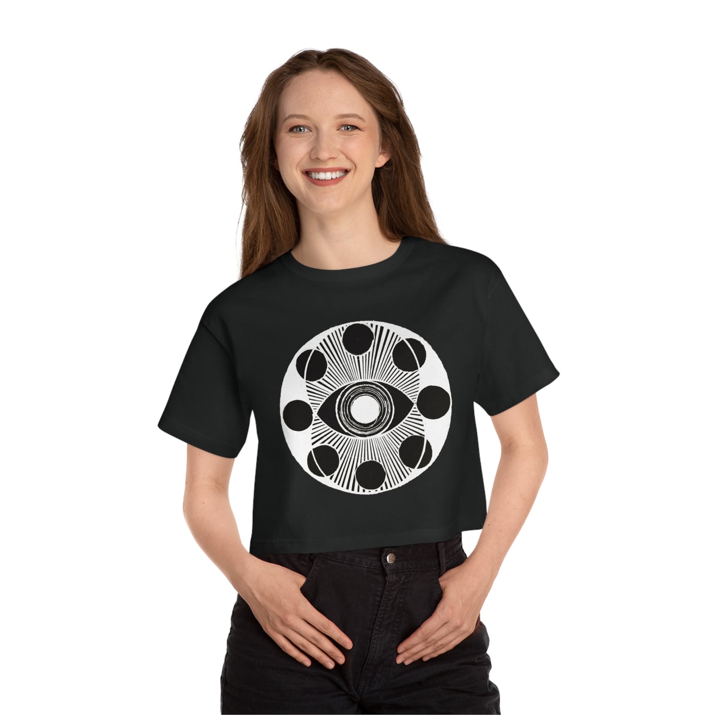 DMB Sigil Cropped T-shirt white-on-black