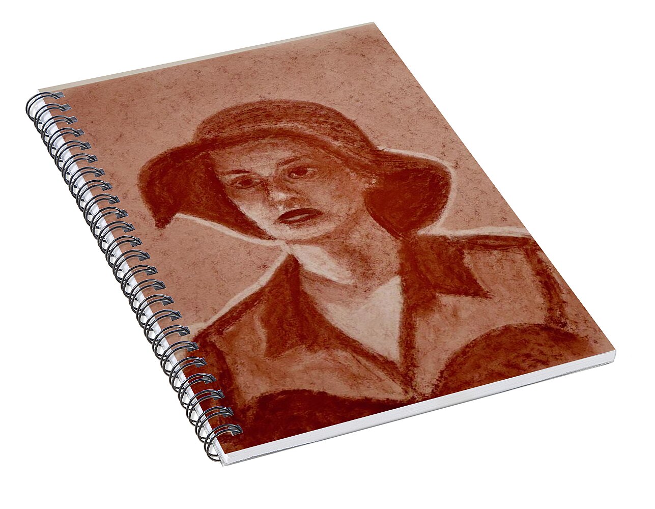 Portrait of Unknown - Spiral Notebook