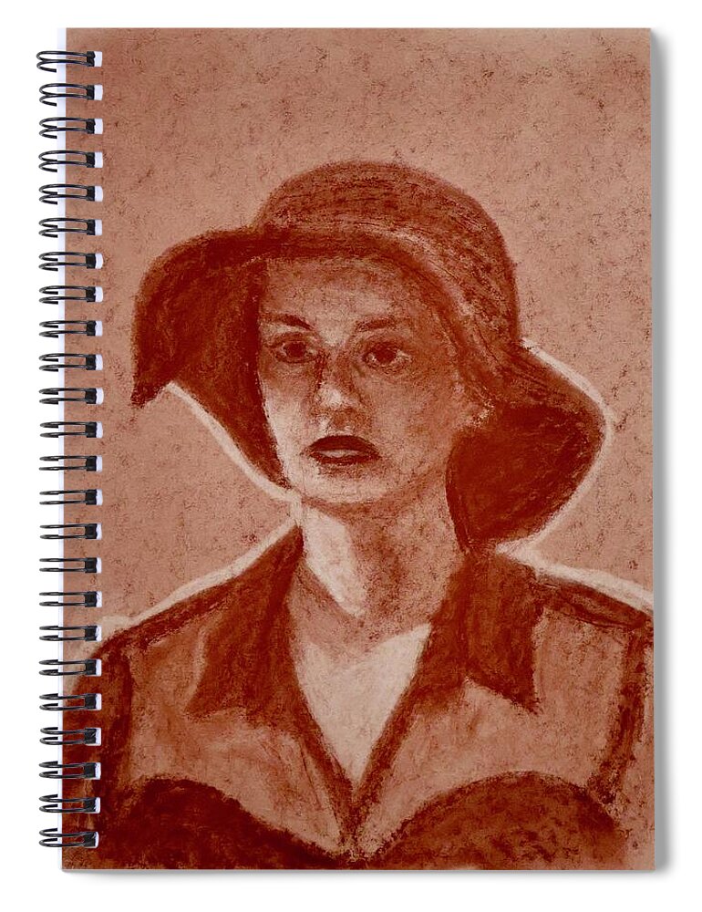 Portrait of Unknown - Spiral Notebook