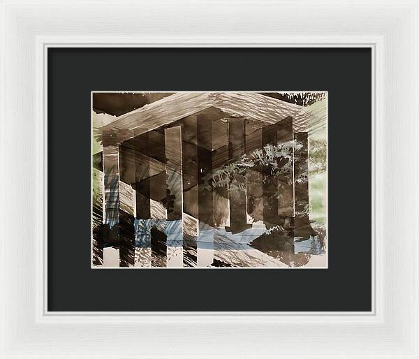 Time Takes The Acropolis - Framed Print