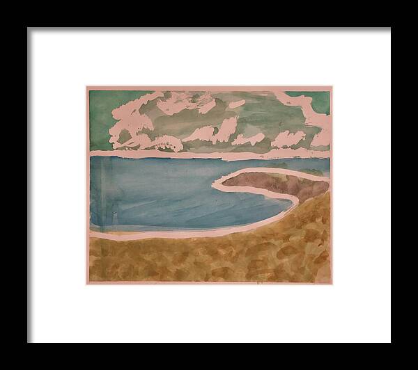 Waves off Betterton Beach - Framed Print