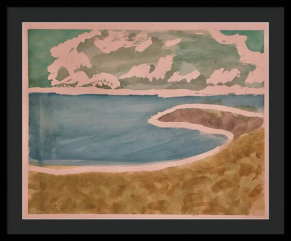 Waves off Betterton Beach - Framed Print