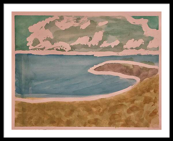 Waves off Betterton Beach - Framed Print
