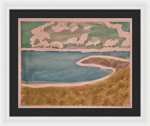 Waves off Betterton Beach - Framed Print