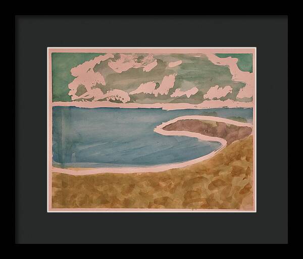 Waves off Betterton Beach - Framed Print