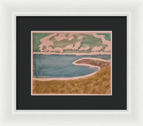 Waves off Betterton Beach - Framed Print