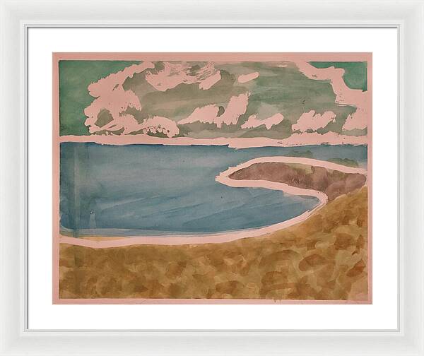 Waves off Betterton Beach - Framed Print