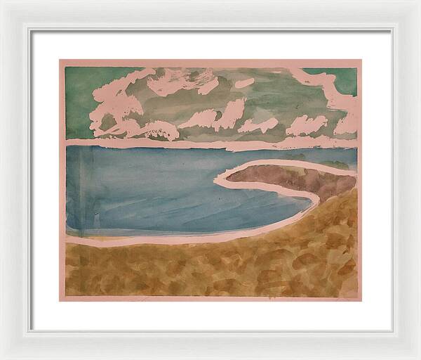 Waves off Betterton Beach - Framed Print