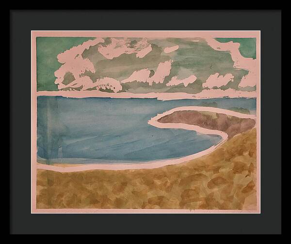 Waves off Betterton Beach - Framed Print