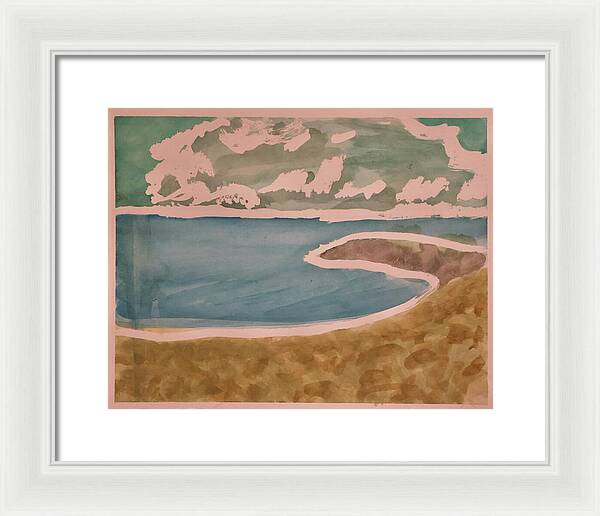 Waves off Betterton Beach - Framed Print