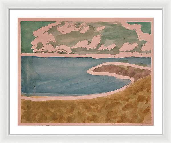 Waves off Betterton Beach - Framed Print