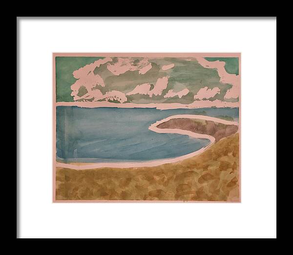 Waves off Betterton Beach - Framed Print