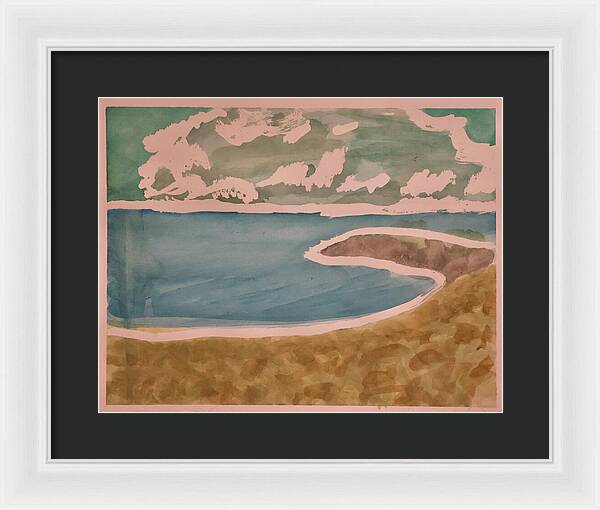 Waves off Betterton Beach - Framed Print