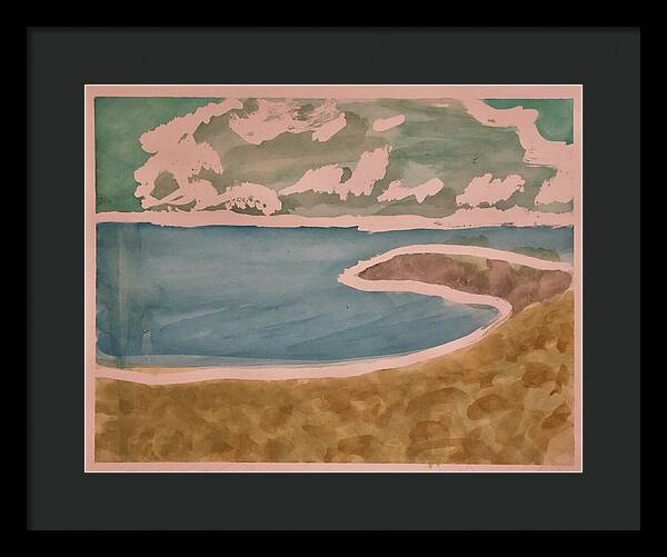 Waves off Betterton Beach - Framed Print
