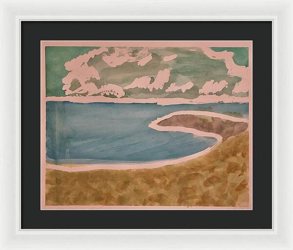 Waves off Betterton Beach - Framed Print