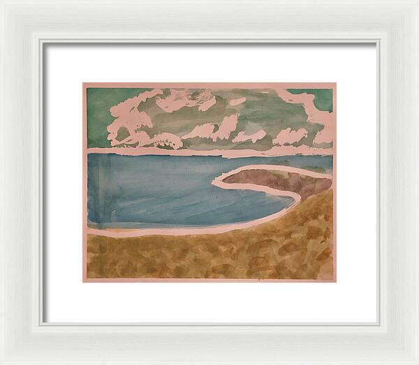 Waves off Betterton Beach - Framed Print