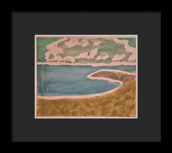 Waves off Betterton Beach - Framed Print
