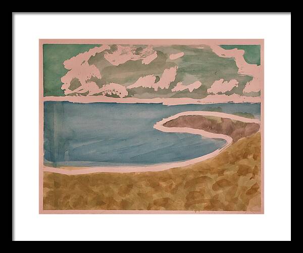 Waves off Betterton Beach - Framed Print