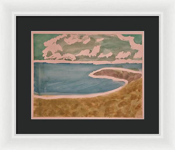 Waves off Betterton Beach - Framed Print