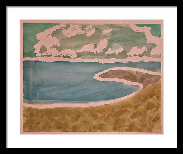 Waves off Betterton Beach - Framed Print