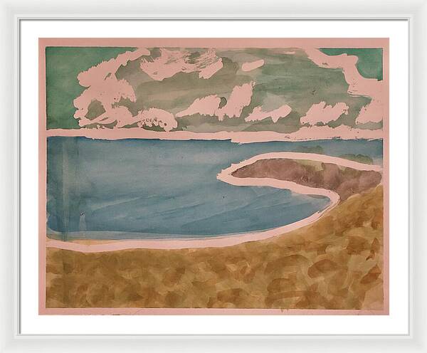 Waves off Betterton Beach - Framed Print