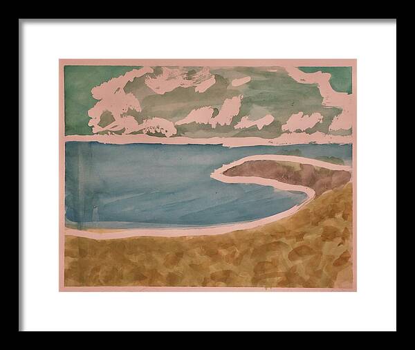 Waves off Betterton Beach - Framed Print