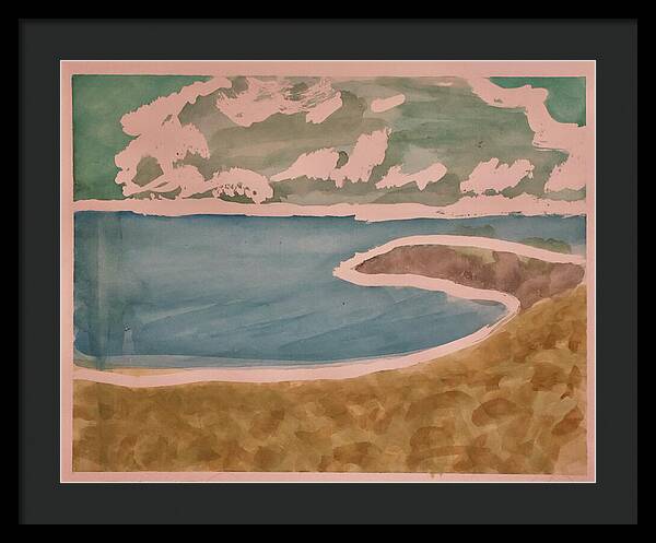 Waves off Betterton Beach - Framed Print