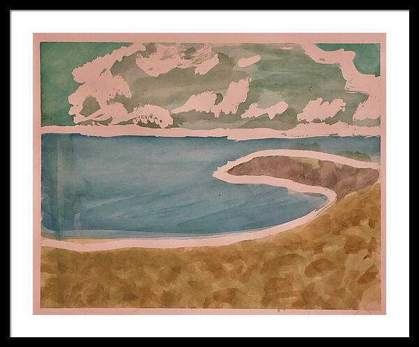 Waves off Betterton Beach - Framed Print