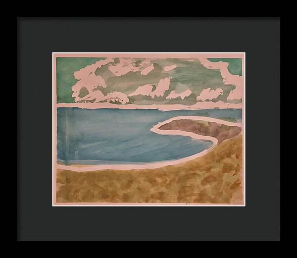 Waves off Betterton Beach - Framed Print