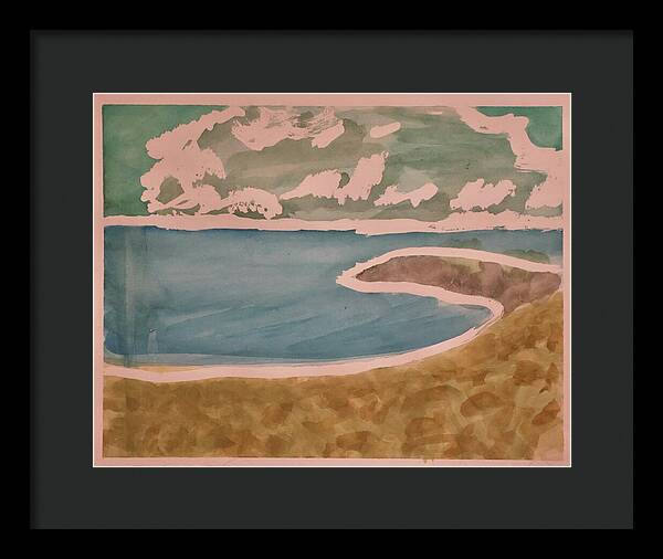 Waves off Betterton Beach - Framed Print