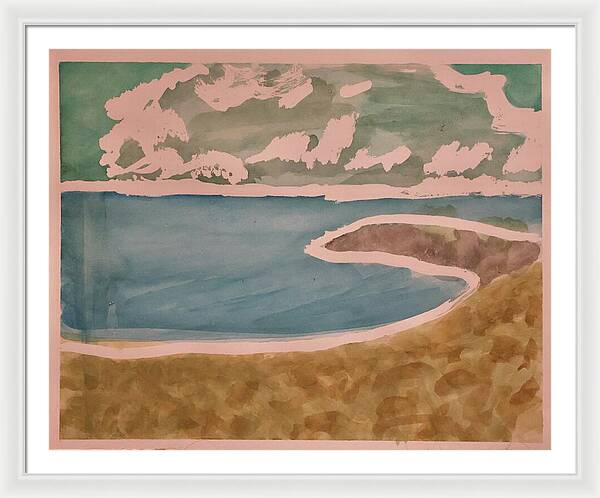 Waves off Betterton Beach - Framed Print