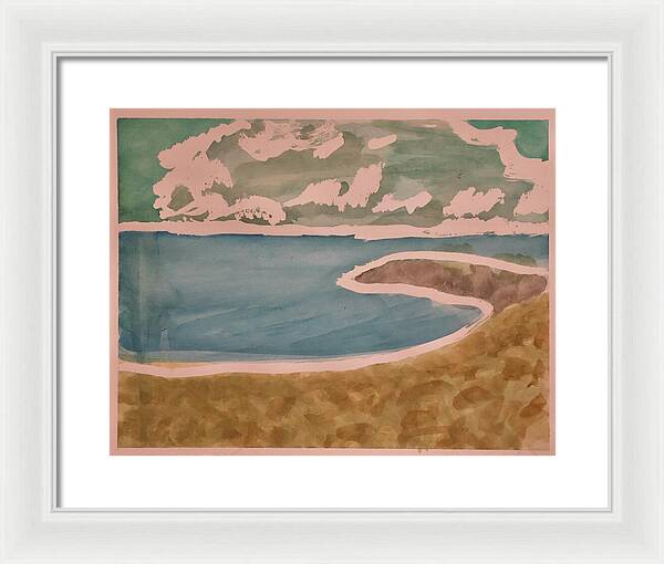 Waves off Betterton Beach - Framed Print