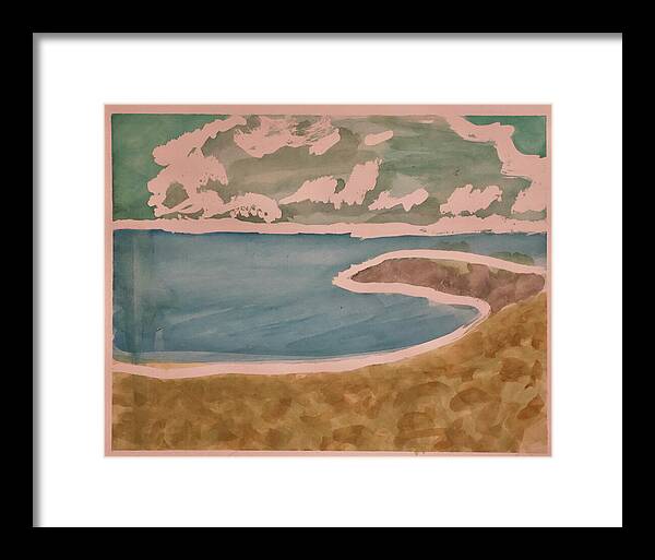 Waves off Betterton Beach - Framed Print