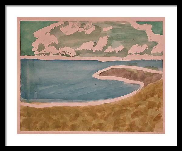 Waves off Betterton Beach - Framed Print