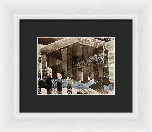 Time Takes The Acropolis - Framed Print