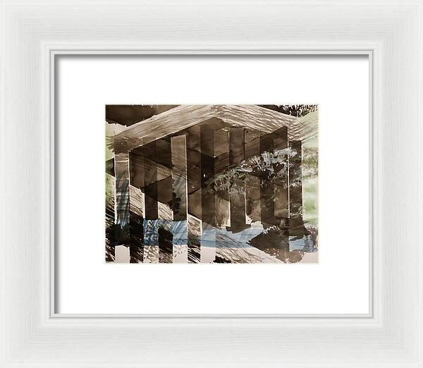 Time Takes The Acropolis - Framed Print