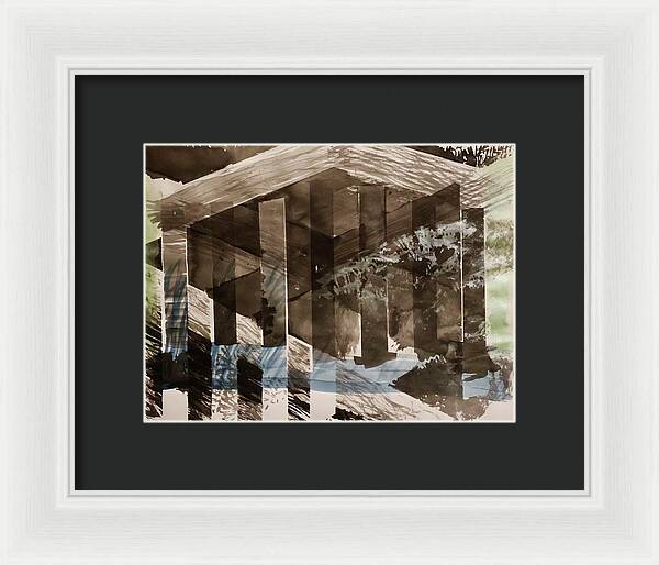 Time Takes The Acropolis - Framed Print