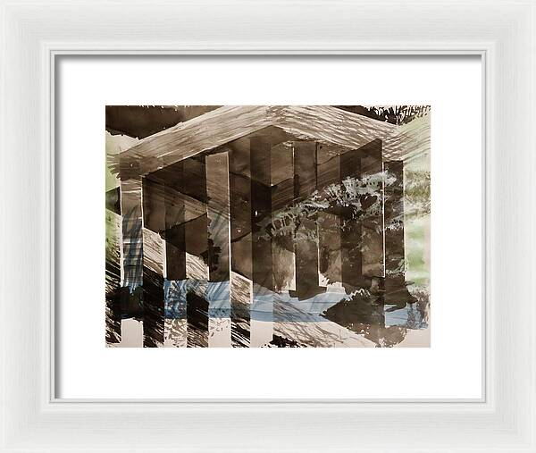 Time Takes The Acropolis - Framed Print