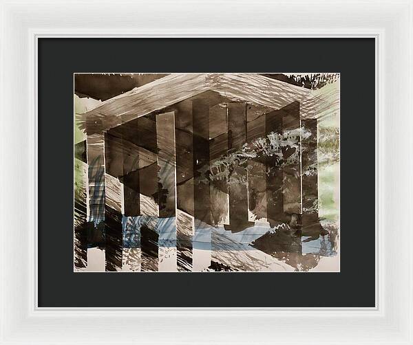 Time Takes The Acropolis - Framed Print