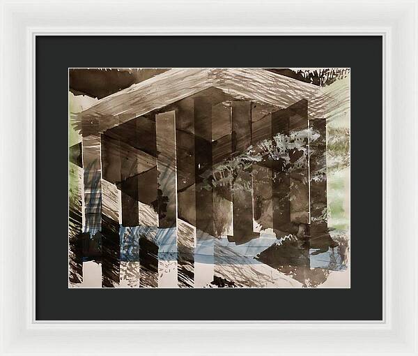 Time Takes The Acropolis - Framed Print