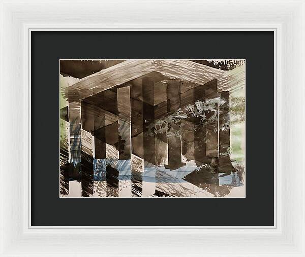 Time Takes The Acropolis - Framed Print