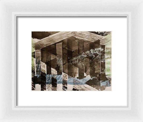 Time Takes The Acropolis - Framed Print