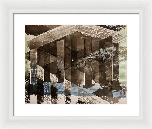 Time Takes The Acropolis - Framed Print