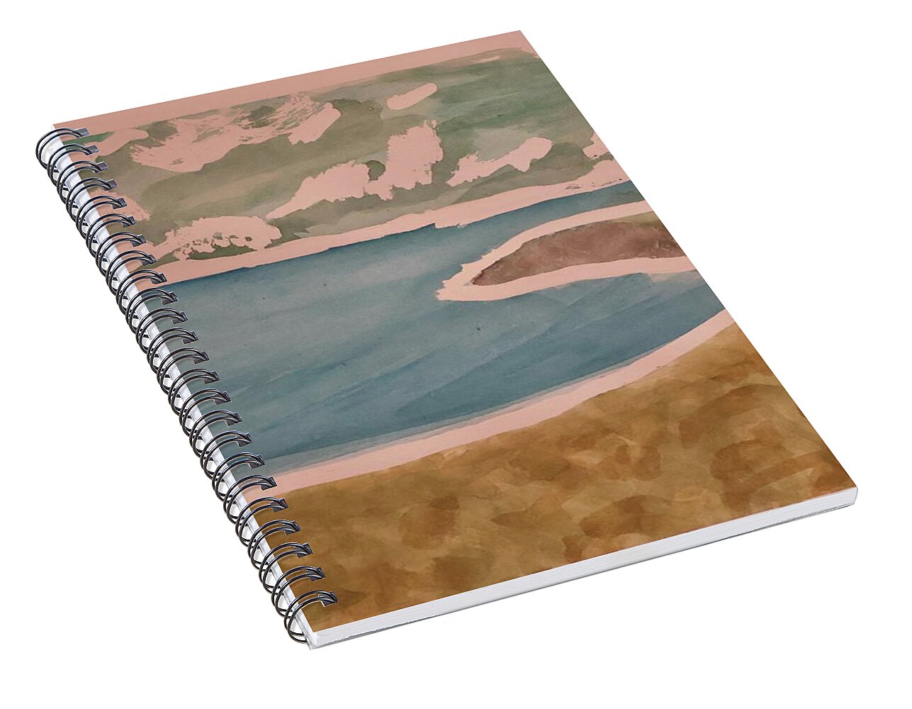 Waves off Betterton Beach - Spiral Notebook